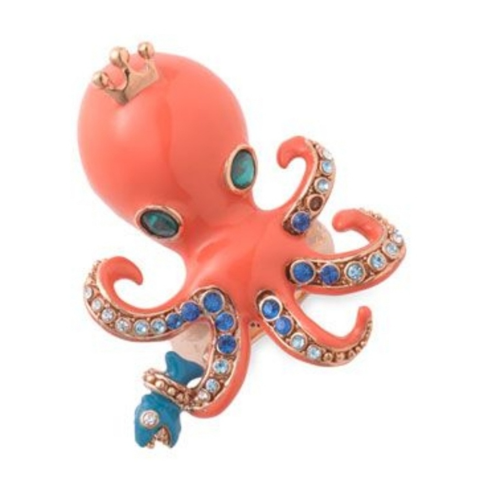 Betsey Johnson 🐙 Under the Sea octopus ring